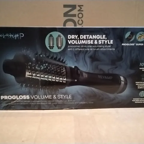 BOXED REVAMP PROFESSIONAL PROGLOSS VOLUME AND STYLE 1000W HOT BRUSH STYLER DR-2500-GB