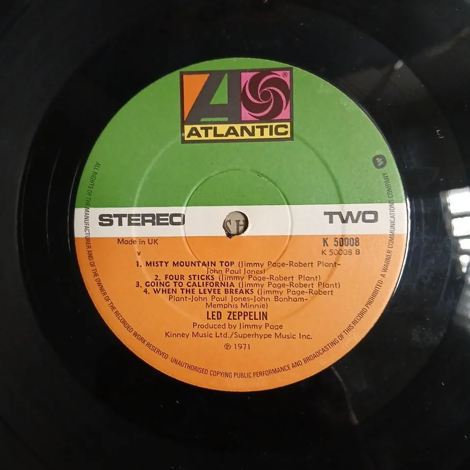 LED ZEPPELIN IV – ATLANTIC VINYL LP (1971)