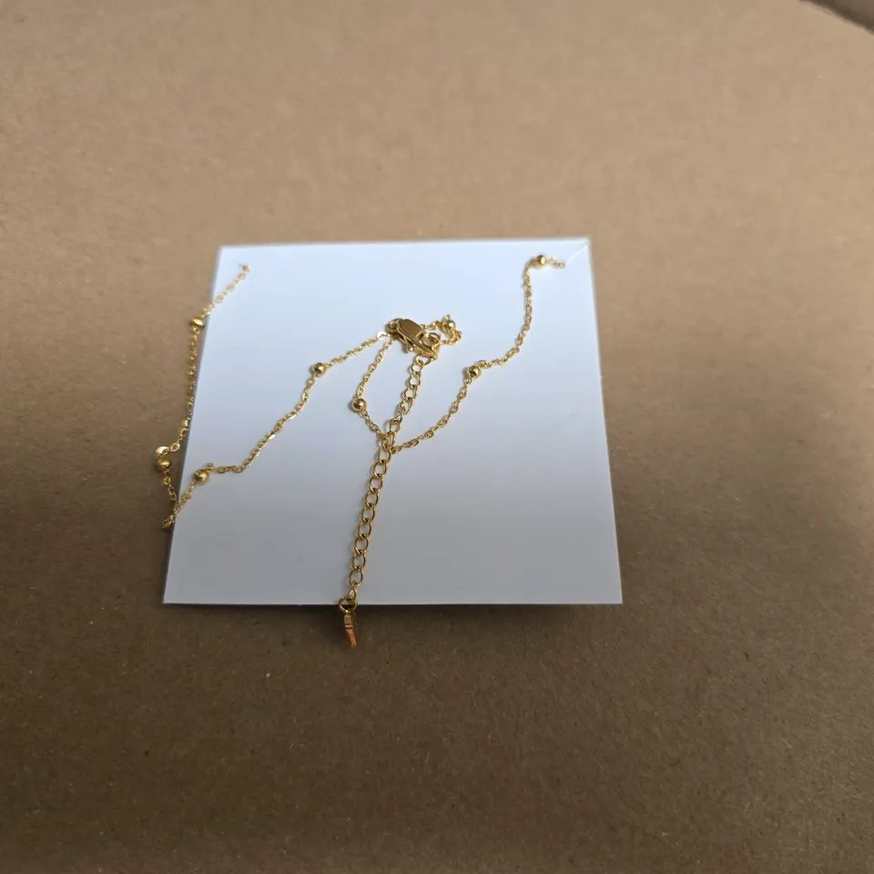 ABBOT LYON MINI SPHERE NECKLACE - YELLOW GOLD 14"-16"