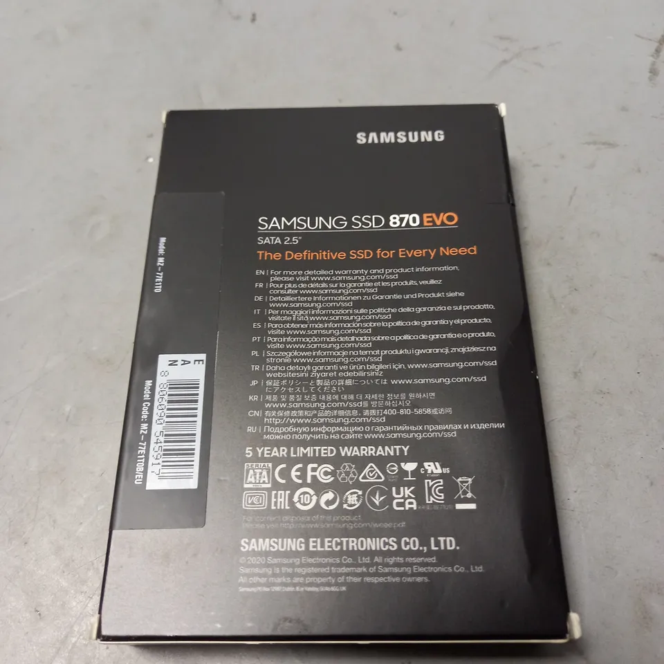 SEALED SAMSUNG 870 EVO SATA 2.5" SSD - 1TB MZ-77E1T0