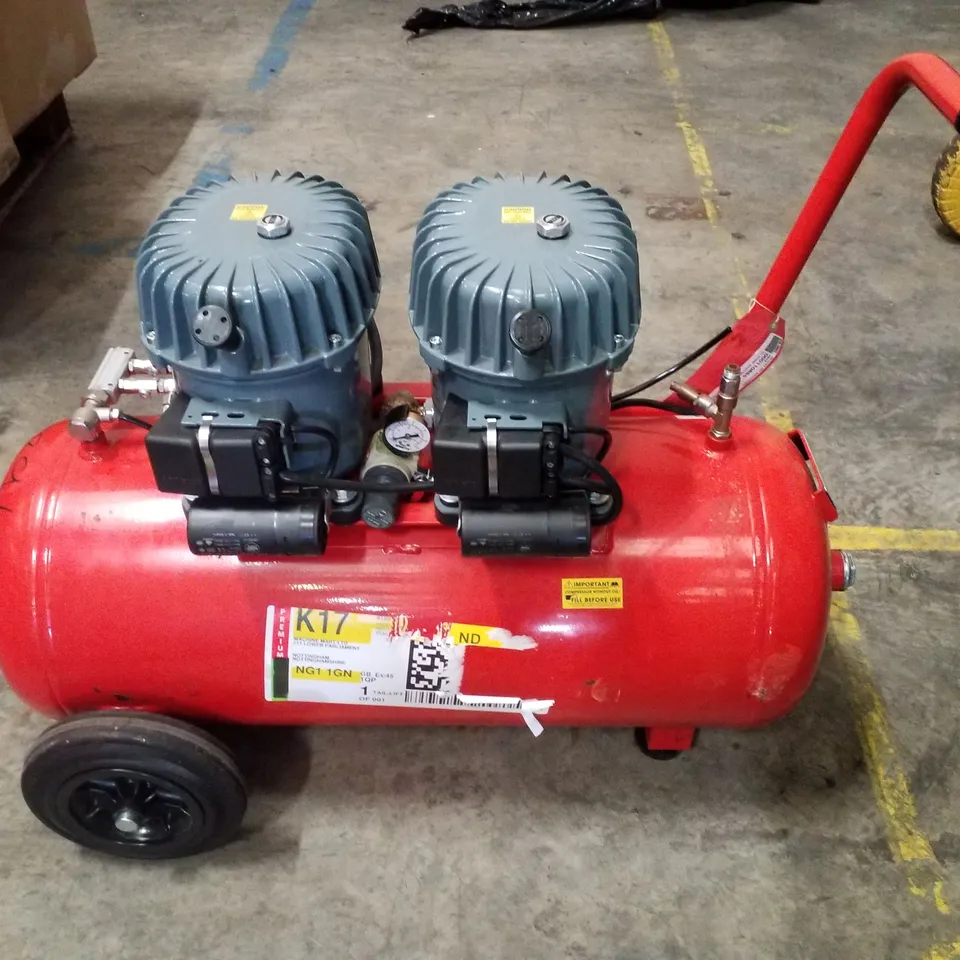 CLARKE SHHH AIR 100/50 3.53CFM 50 LITRE 0.92HP QUIET RUN COMPRESSOR (230V)