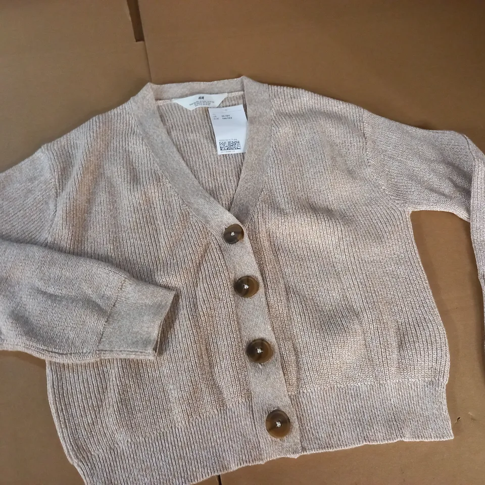 H&M BUTTON FRONT CARDIGAN - 10-12 YRS