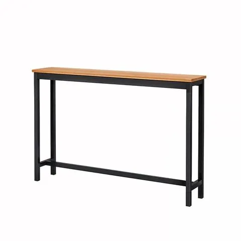 BOXED SINGLE-TIER NARROW CONSOLE TABLE