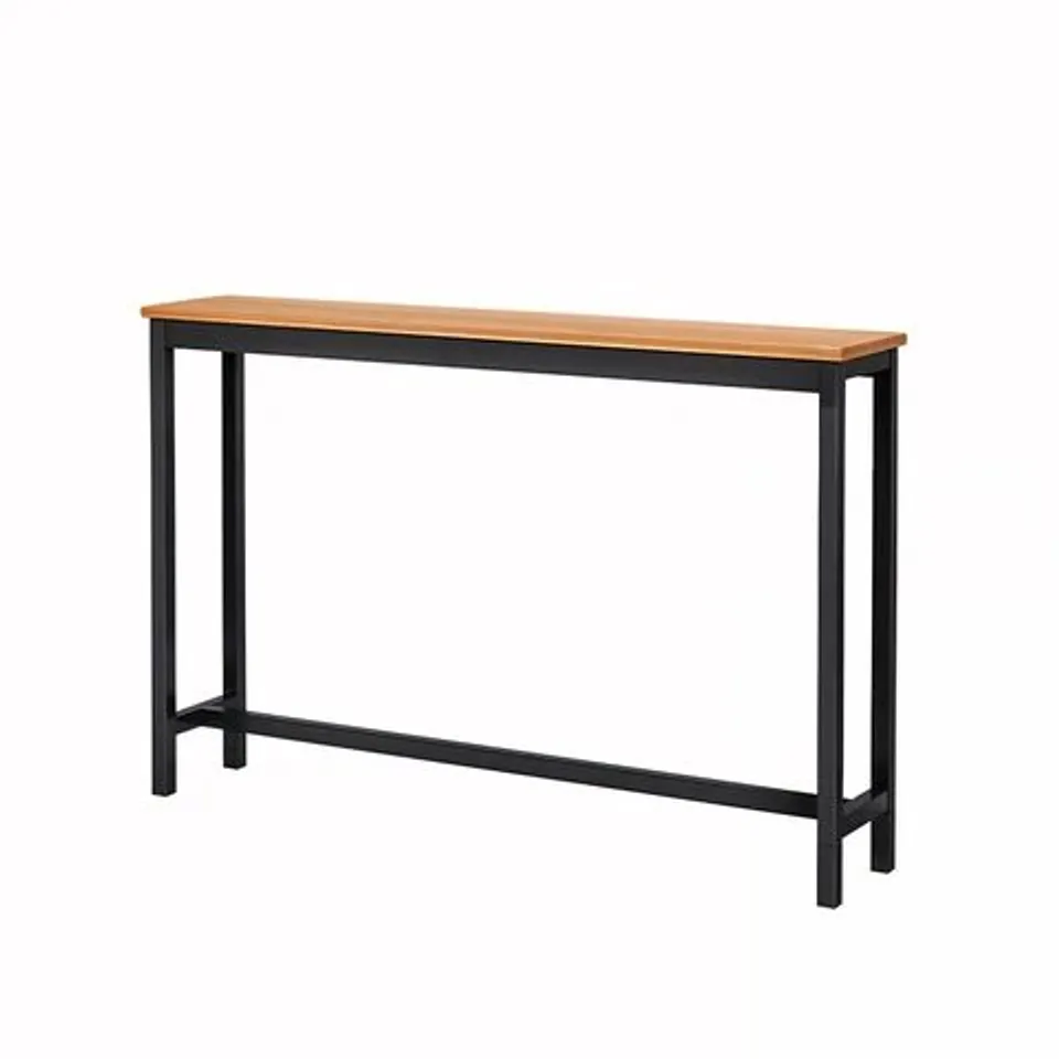 BOXED SINGLE-TIER NARROW CONSOLE TABLE