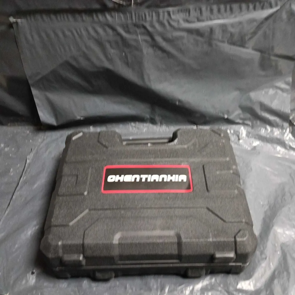 CHENTIANXIA CORDLESS DRILL IN CARRY CASE – BLACK & RED