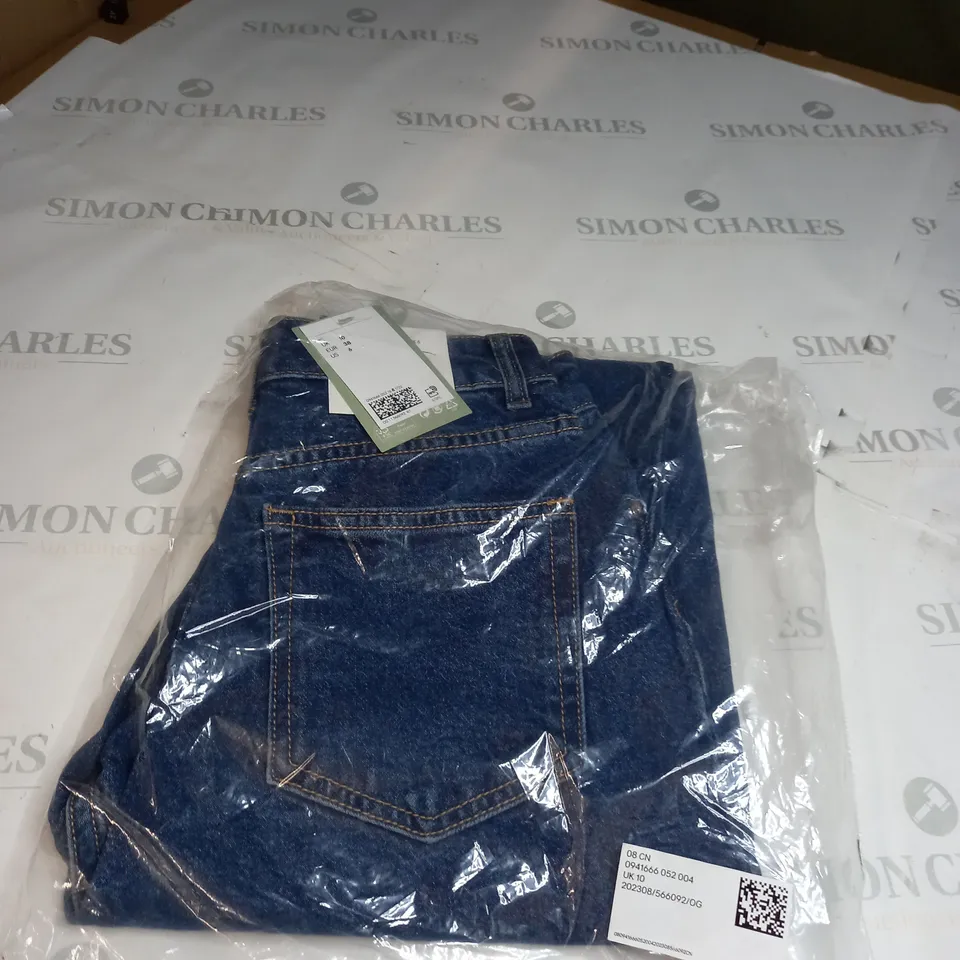 H&M BLUE DENIM JEANS SIZE 10