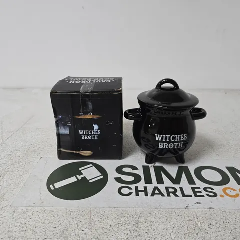 WITCHES BROTH CAULDRON SOUP BOWL BOXED