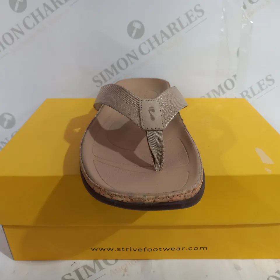 STRIVE TAN PLATFORM SANDAL - SIZE 7