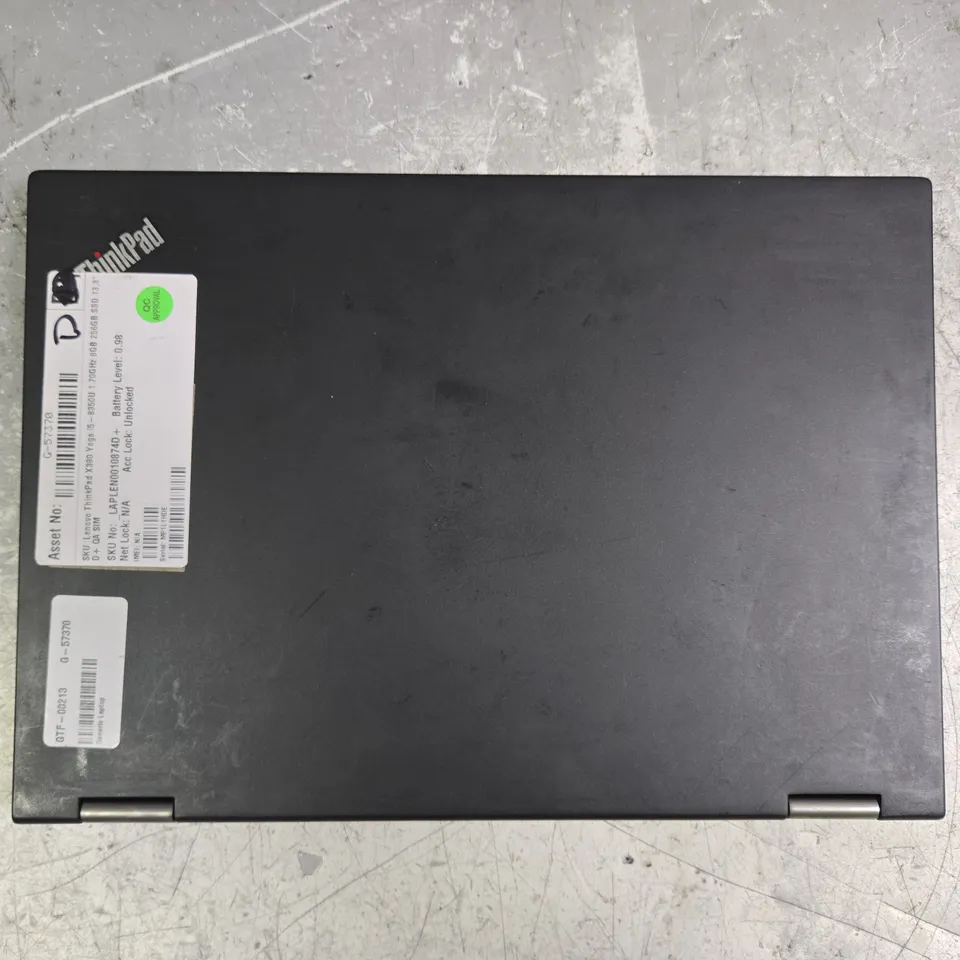 LENOVO THINKPAD X380 YOGA LAPTOP IN BLACK
