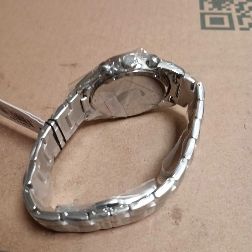 EMPORIO ARMANI AR5860 CHRONOGRAPH STAINLESS STEEL WATCH – BOXED