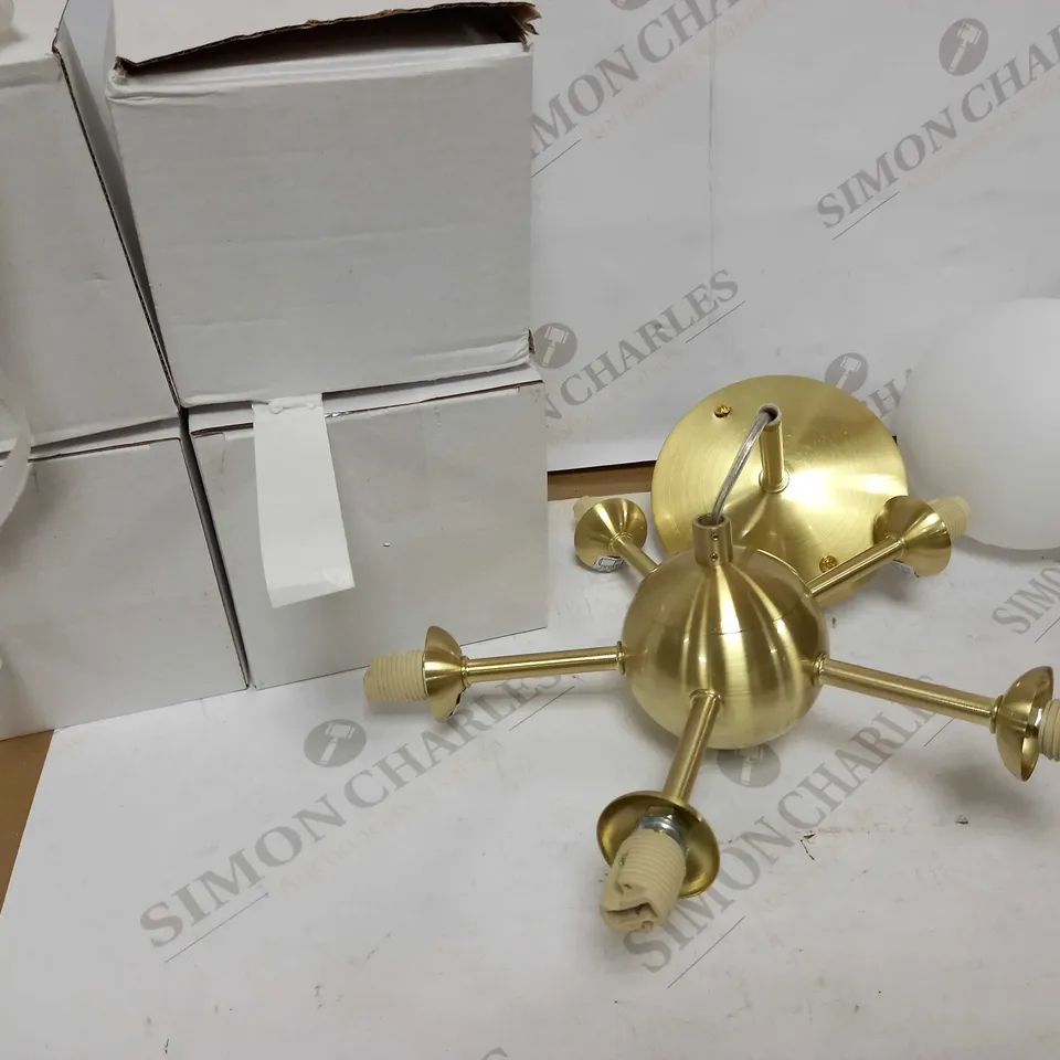 JOHN LEWIS SATELLITE 5 LIGHT SEMI FLUSH FITTING