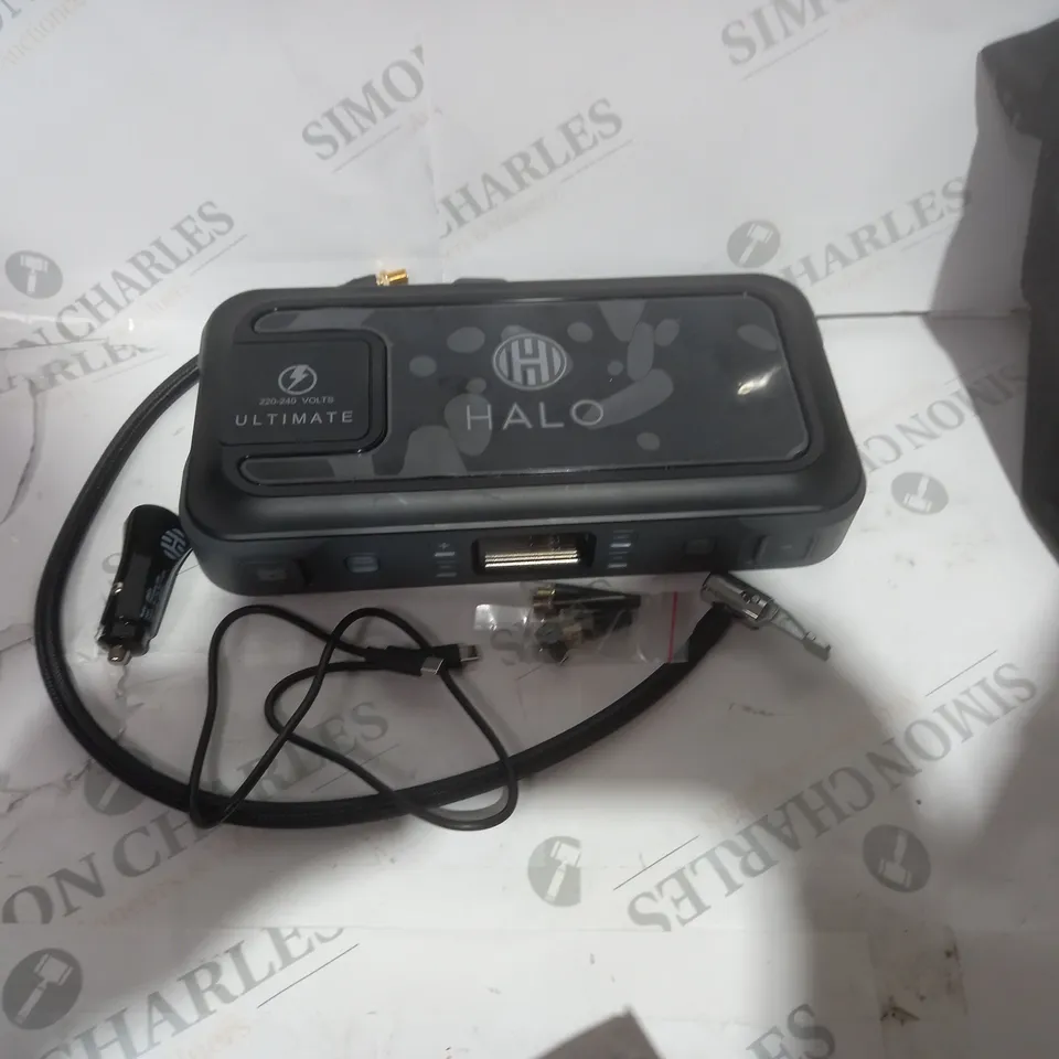 HALO BOLT ULTIMATE POWER BANK W/JUMP STARTER AIR COMPRESSOR & AC OUTLET