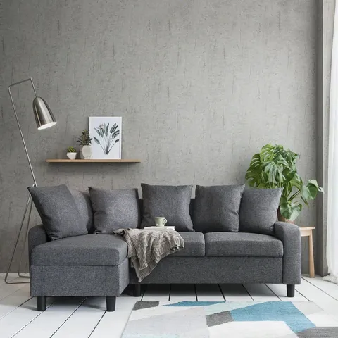 BOXED MITZI 2-PIECE VELVET CORNER SECTIONAL (2 BOXES)