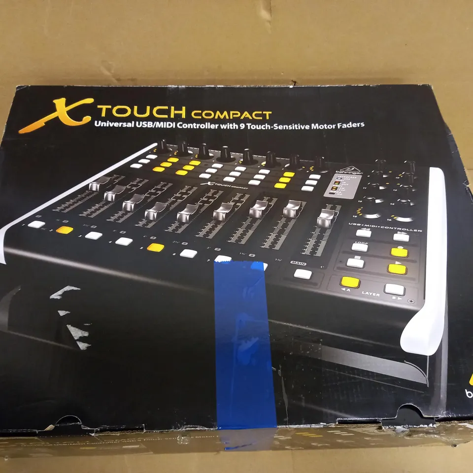 BEHRINGER X-TOUCH COMPACT UNIVERSAL USB/MIDI CONTROLLER WITH 9 TOUCH-SENSITIVE MOTOR FADERS