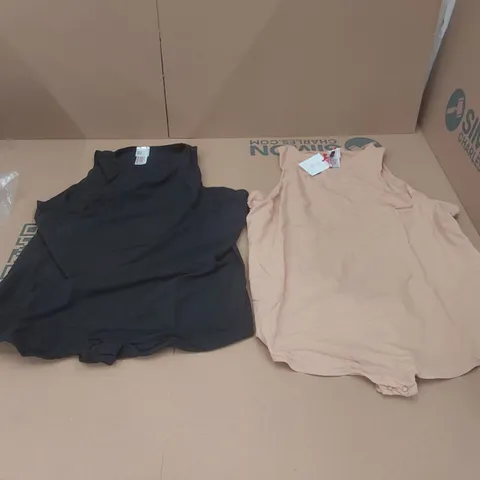 BOX CONTAINING APPROXIMATELY 21x PAIRS OF BRAND NEW MAGISCULPT BLACK/LATTE RACER BODYSUITS - SIZE 24