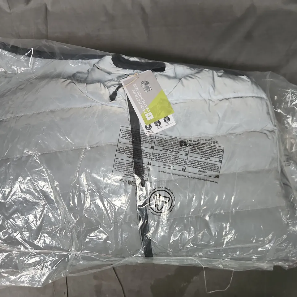 BAGGED MOUNTAIN WAREHOUSE SEASONS REFLECTIVE PADDED JACKET IN SILVER SIZE LARGE