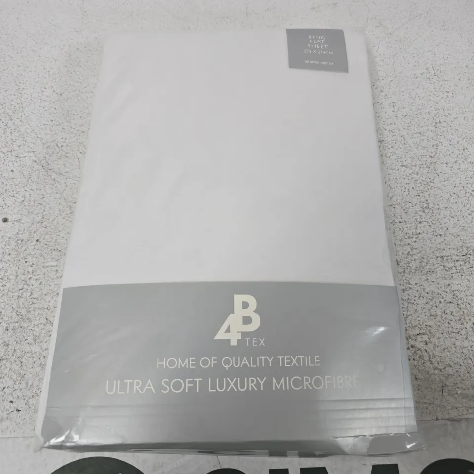 4TEX KING FLAT SHEET – ULTRA SOFT LUXURY MICROFIBRE