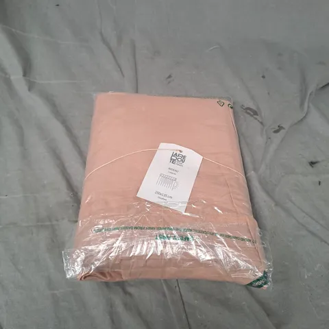 BAGGED LINCOT HIDDEN TAB BLACKOUT CURTAIN IN ORANGE SUNSET (250X135CM) 