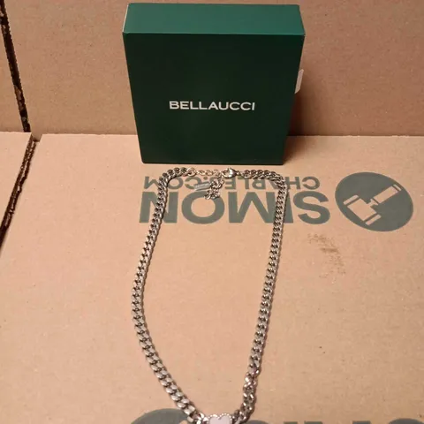 BELLAUCCI HEART PENDANT NECKLACE – SILVER-TONE CHAIN