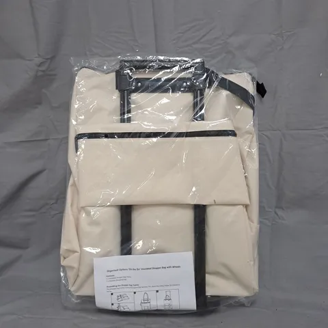 ORGANISED OPTIONS ON THE GO INSULATED SHOPPER BAG WITH WHEELS