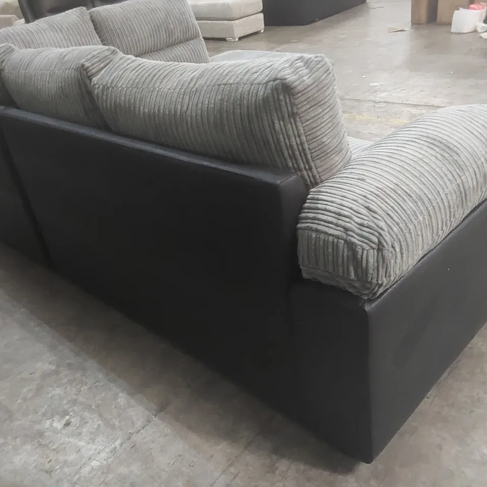 QUALITY DESIGNER ARMSTRONG CORNER GROUP SOFA - GREY