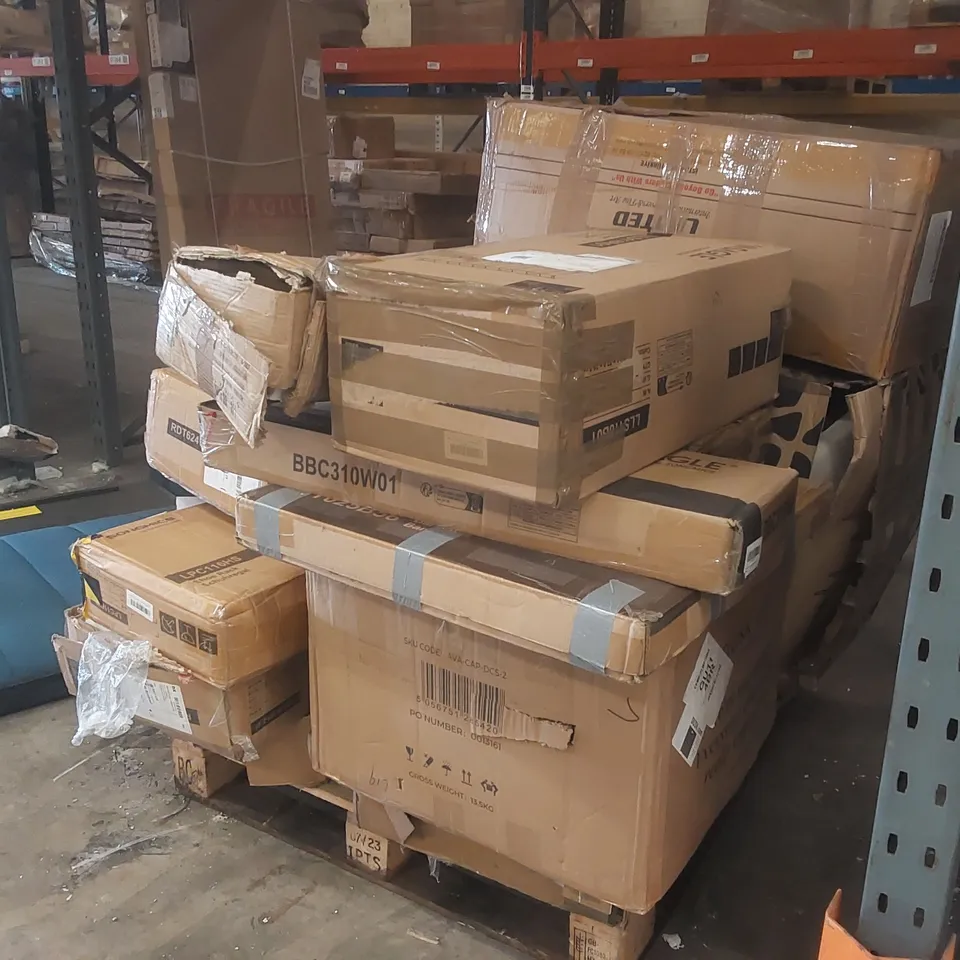 PALLET CONTAINING A LARGE QUANTITY OF ASSORTED FURNITURE PARTS ECT