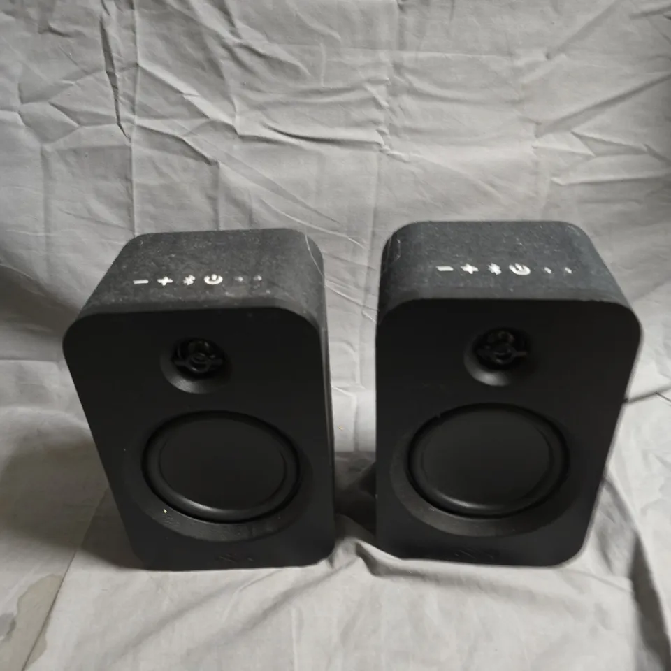 MARLEY GET TOGETHER DUO BLUETOOTH SPEAKERS (PAIR) – BLACK