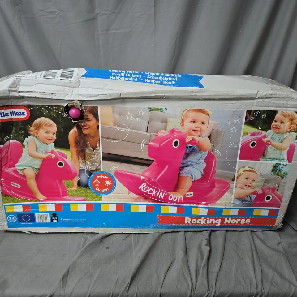 BOXED LITTLE TIKES ROCKING HORSE - PINK - COLLECTION ONLY RRP £30