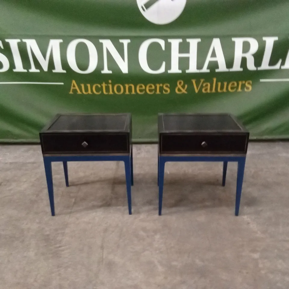 SET OF 2 QUALITY DESIGNER LARGE BEDSIDE TABLES