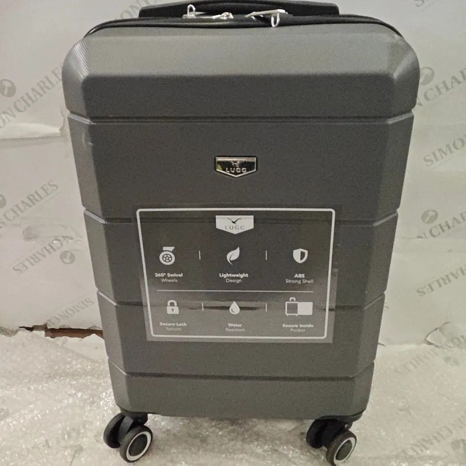 LUGG LOCKABLE HARDSHELL SUITCASE IN GREY