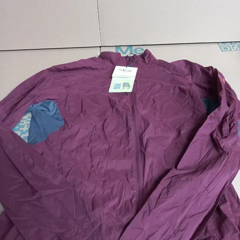 RAB WOMEN'S WINDVEIL JACKET – DEEP HEATHER/GRAPHENE, UK 12