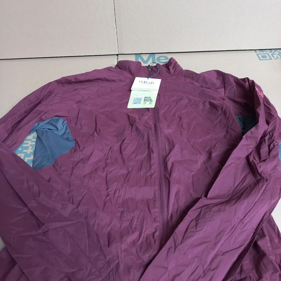 RAB WOMEN'S WINDVEIL JACKET – DEEP HEATHER/GRAPHENE, UK 12