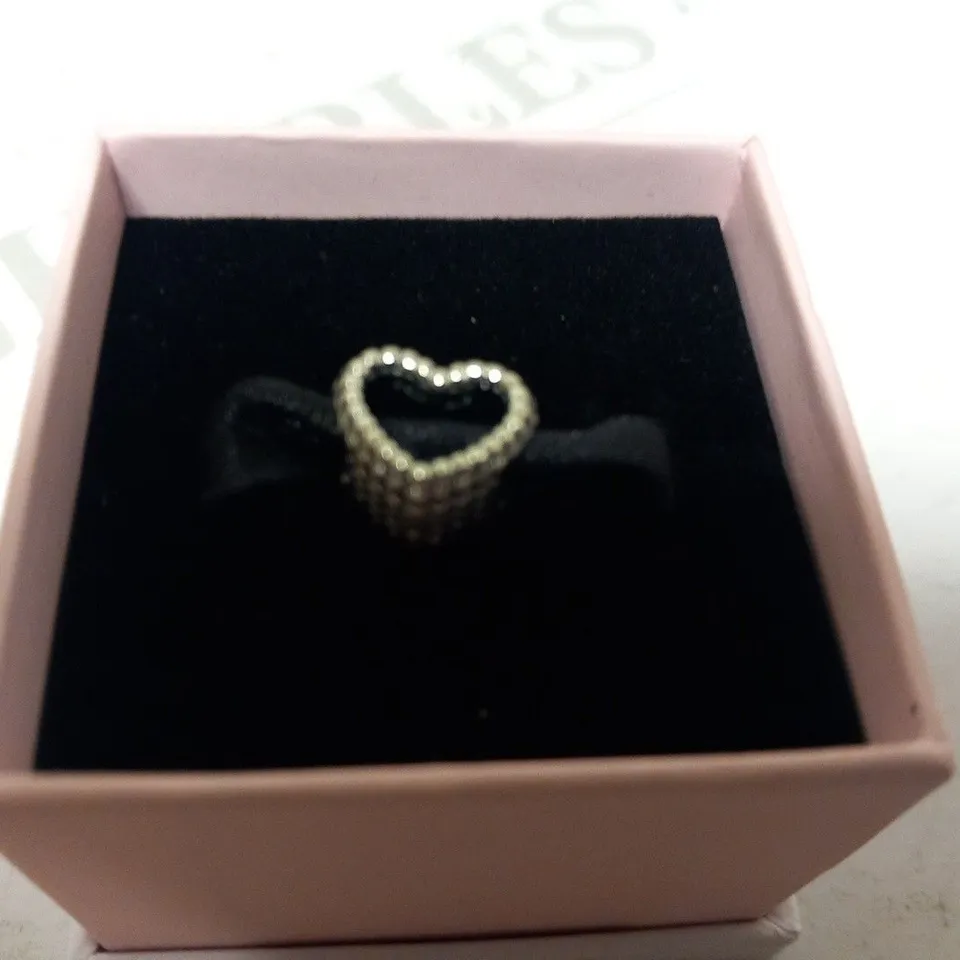 BOXED PANDORA HEART CHARM