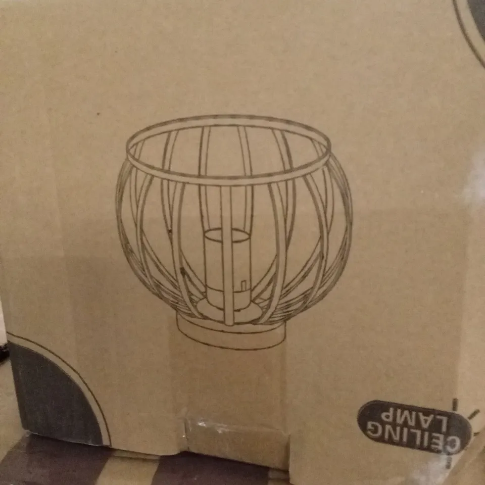 BOXED ARRIAN SEMI FLUSH MOUNT