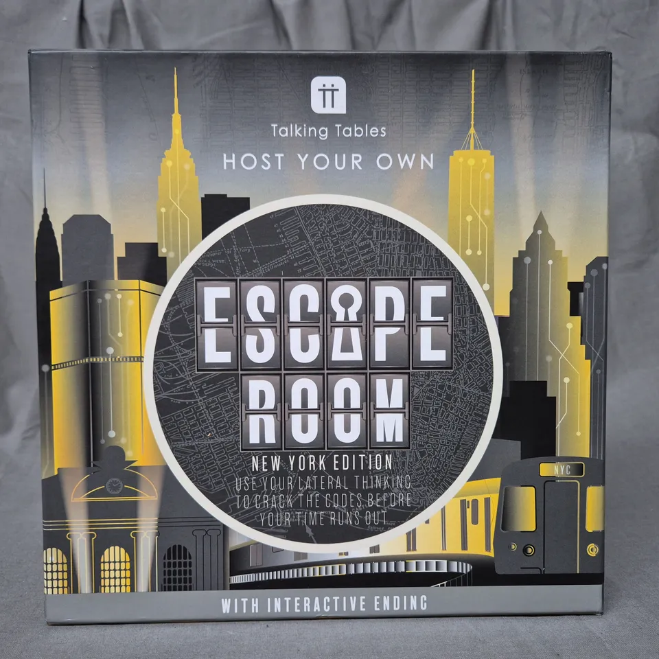 TALKING TABLES HOST YOUR OWN ESCAPE ROOM - NEW YORK EDITION