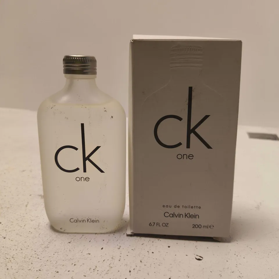 BOXED CALVIN KLEIN ONE EAU DE TOILETTE 200ML