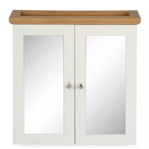 AMIGO 2 DOOR MIRRORED WALL CABINET 