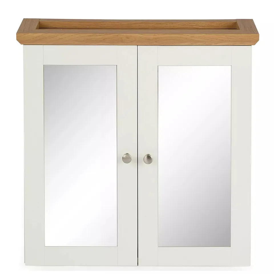 AMIGO 2 DOOR MIRRORED WALL CABINET 