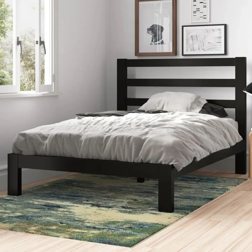 BOXED METAL PLATFORM BED 2000H DOUBLE