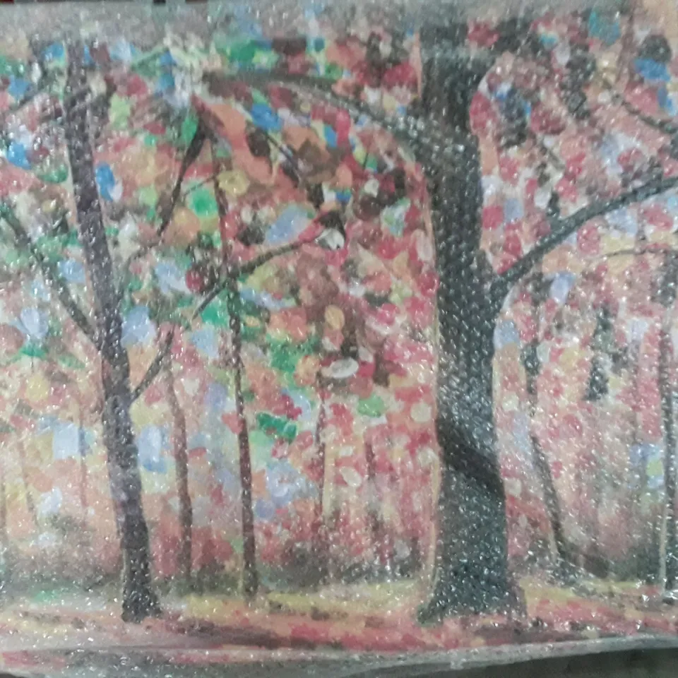 EXTRA WIDE FOREST SCENE CANVAS WALL ART 