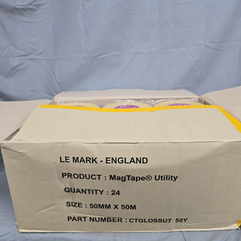 LE MARK MAGTAPE UTILITY 50MM X 50M TAPE PACK – 24 ROLLS
