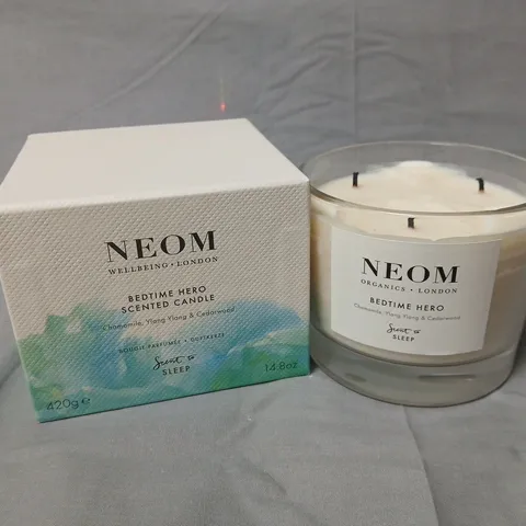 BOXED NEOM BEDTIME HERO SCENTED CANDLE – 420G (14.8OZ), NEOM ORGANICS LONDON