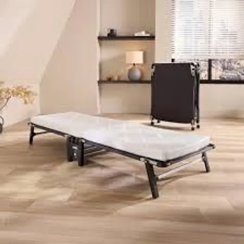 BOXED JAY-BE HE70 HIDEAWAY FOLDING BED WITH COMFORT WHITE MATTRESS