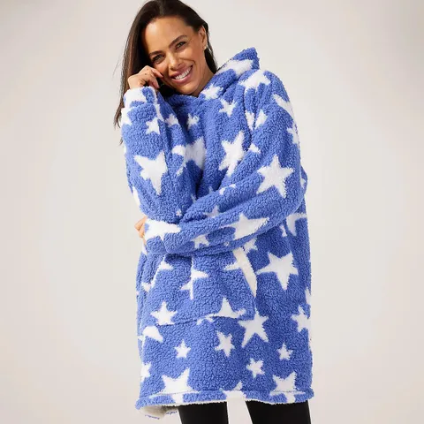 COZEE HOME SHERPA LINED BORG SNUGGLE HOODIE