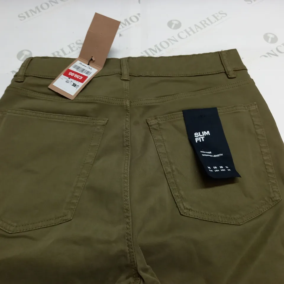 MASSIMO DUTTI SLIM FIT GREEN JEANS - UK 10