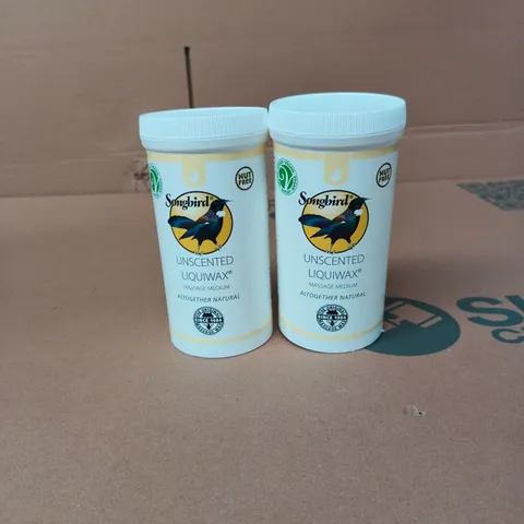 SONGBIRD UNSCENTED LIQUIWAX MASSAGE MEDIUM NUT FREE NATURAL 500ML