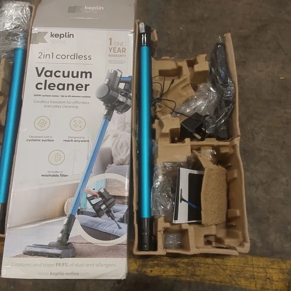 2x BOXES OF KEPLIN CORDLESS VACUUM CLEANER PARTS