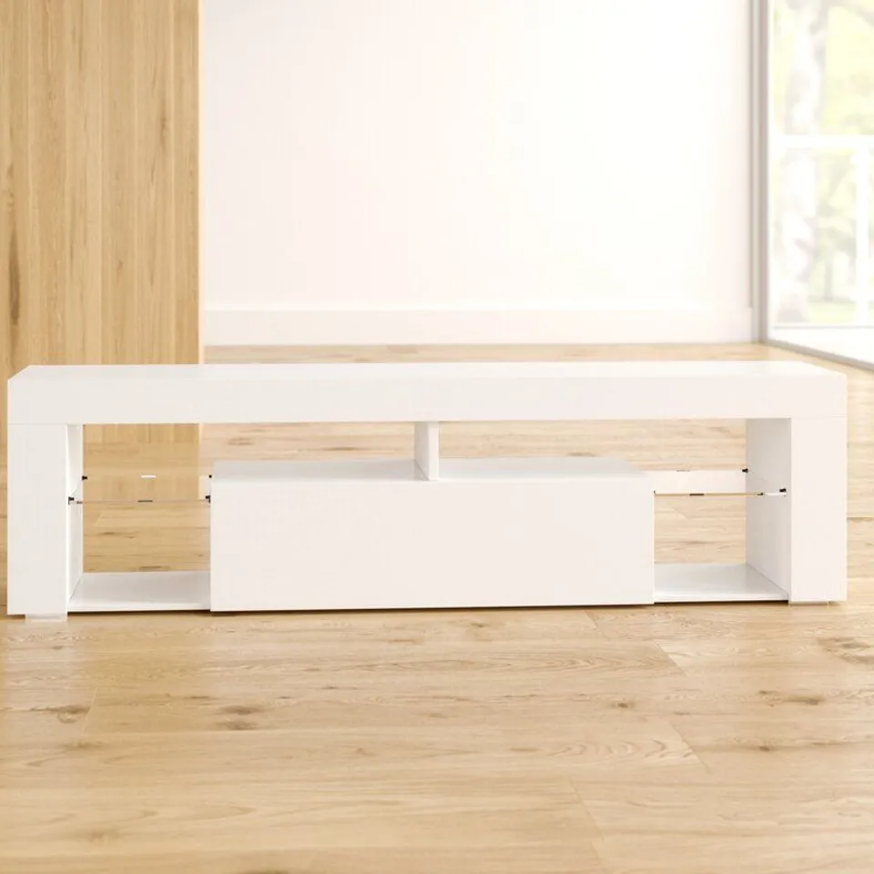 BOXED KARAH TV STAND FOR TVS UPTO 55" - WHITE