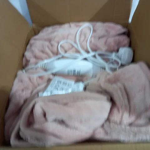 COZEE HOME HEATED BLANKET IN PINK