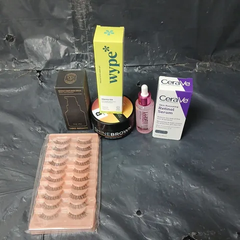 APPROXIMATEY 20 ASSORTED HEALTH AND BEAUTY PRODUCTS TO INCLUDE WYPE TOILET PAPER GEL, CERAVE RETINOL SERUM AND FALSE LASHES